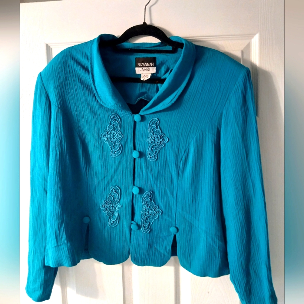 Plus Size Women's Embor Blue Jacket